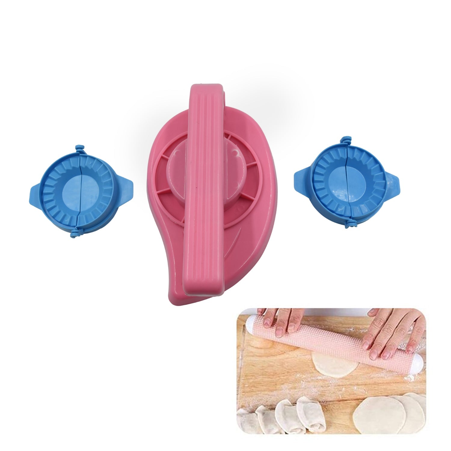 7014 Puri Press & Dough Press Set Dumpling Dough Press Pastry Maker Mould Mold & Puri Press Maker High Quality Kitchen Product Use For Gujiya Making ( 3 Pcs Set ) 7014 Puri Press & Dough Press Set Dumpling Dough Press Pastry Maker Mould Mold & Puri Press Maker High Quality Kitchen Product Use For Gujiya Making ( 3 Pcs Set )